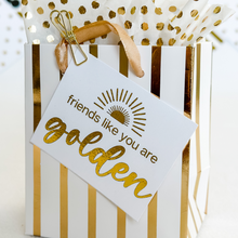 Load image into Gallery viewer, "Friends Like You Are Golden" Mini Gift Bag Kit