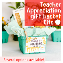 Load image into Gallery viewer, Teacher Appreciation Gift Basket Kits