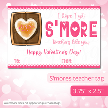 Load image into Gallery viewer, Class Valentine Kit (S'Mores & Tickled Pink)--INCLUDES TEACHER VALENTINE!