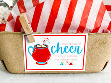 Load image into Gallery viewer, CUSTOMIZABLE Cup of Cheer Gift Tags (Merry & Bright)--INSTANT DOWNLOAD