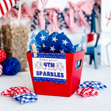 Load image into Gallery viewer, &quot;Hope Your 4th of July Sparkles&quot; Gift Basket Kit
