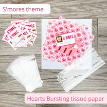 Load image into Gallery viewer, Class Valentine Kit (S&#39;Mores &amp; Tickled Pink)--INCLUDES TEACHER VALENTINE!
