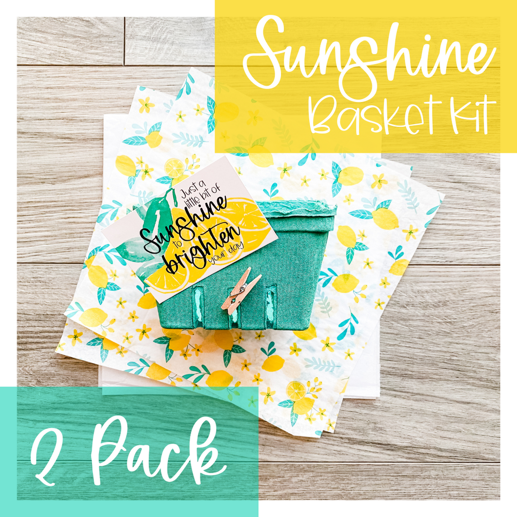 Sunshine Basket--GIFT PACKAGING KIT | 2 PACK