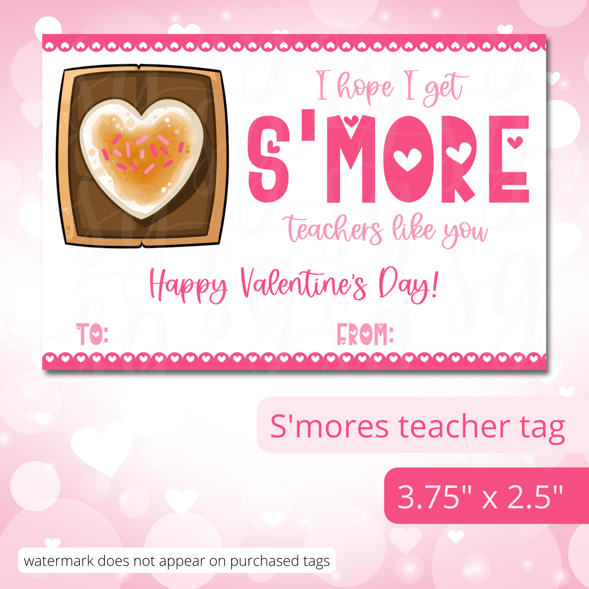 Class Valentine Kit (S'Mores & Tickled Pink)--INCLUDES TEACHER VALENTI –  Sunshine Girl Shop