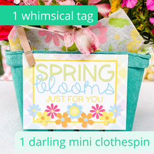 Load image into Gallery viewer, Cute spring floral tag
