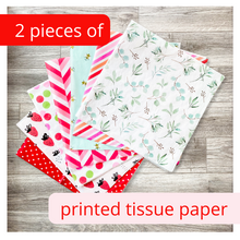 Load image into Gallery viewer, Kit includes 2 pieces of printed tissue paper
