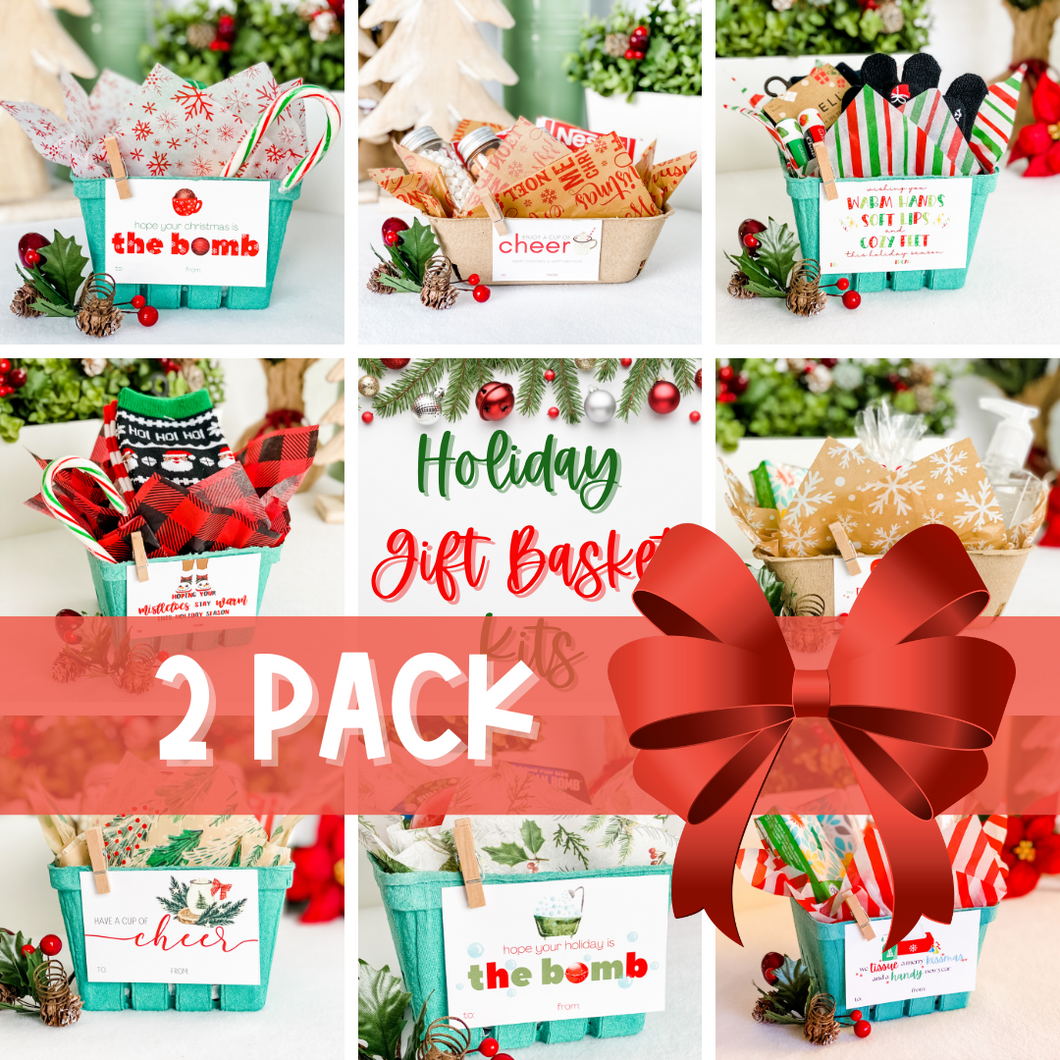 Christmas Gift Basket Packaging | Pack of 2