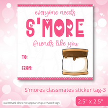 Load image into Gallery viewer, Class Valentine Kit (S&#39;Mores &amp; Tickled Pink)--INCLUDES TEACHER VALENTINE!
