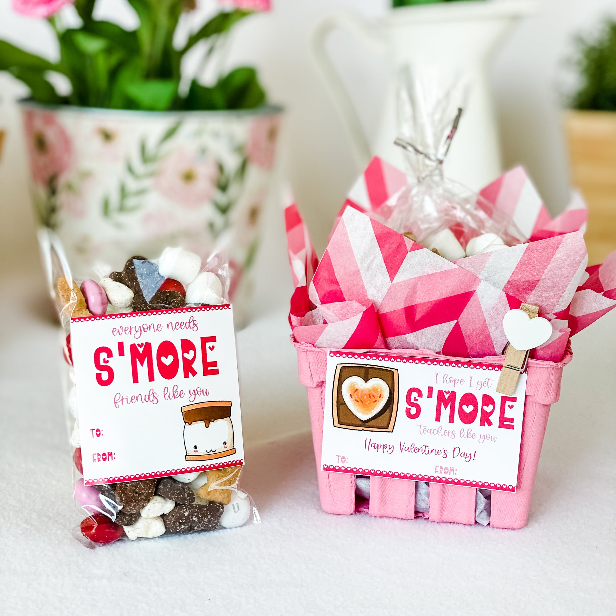 Class Valentine Kit (S'Mores & Tickled Pink)--INCLUDES TEACHER VALENTI –  Sunshine Girl Shop