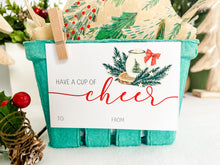 Load image into Gallery viewer, CUSTOMIZABLE Cup of Cheer Tags (Cozy Christmas)--INSTANT DOWNLOAD
