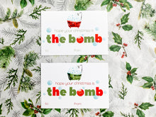 Load image into Gallery viewer, CUSTOMIZABLE Bath Bomb Christmas/Holiday Gift Tags-INSTANT DOWNLOAD
