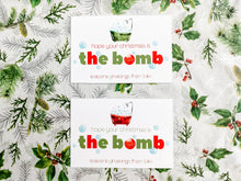 Load image into Gallery viewer, CUSTOMIZABLE Bath Bomb Christmas/Holiday Gift Tags-INSTANT DOWNLOAD
