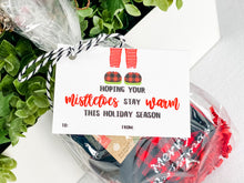 Load image into Gallery viewer, CUSTOMIZABLE Mistletoe Tags (Merry &amp; Bright)--INSTANT DOWNLOAD
