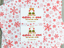 Load image into Gallery viewer, CUSTOMIZABLE Mistletoe Tags (Merry &amp; Bright)--INSTANT DOWNLOAD
