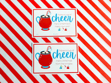 Load image into Gallery viewer, CUSTOMIZABLE Cup of Cheer Gift Tags (Merry &amp; Bright)--INSTANT DOWNLOAD
