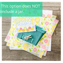 Load image into Gallery viewer, Spring flower basket kit, Spring tissue paper, Spring gift kit
